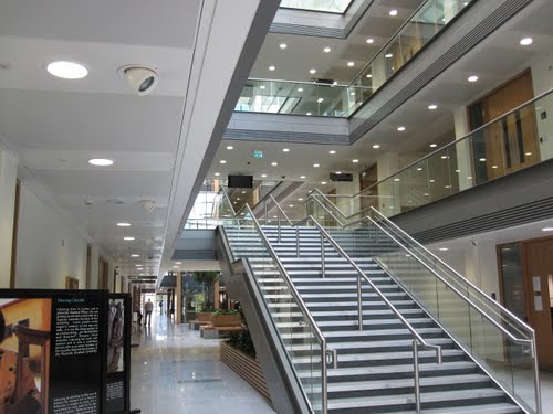 Image of the modern interior of the Western Gateway Building